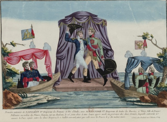 25 JUIN 1807 : PREMIERE RENCONTRE DE NAPOLÉON ET ALEXANDRE À TILSIT